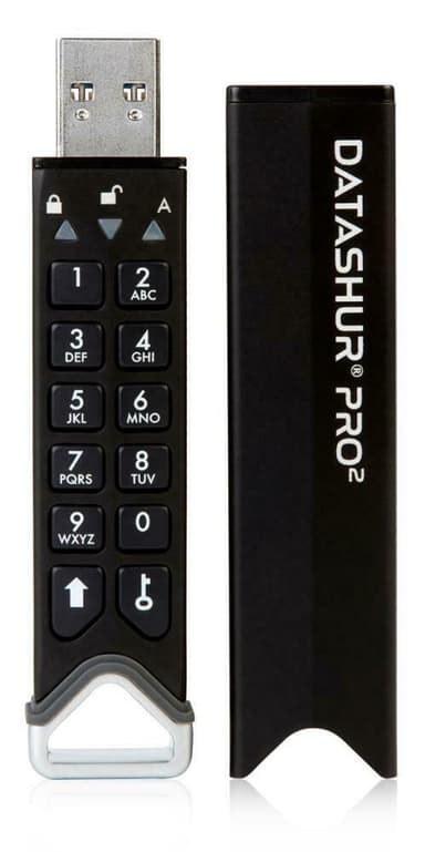 Istorage Datashur Pro2 USB3 256-bit 512GB 512GB USB Type-A Svart