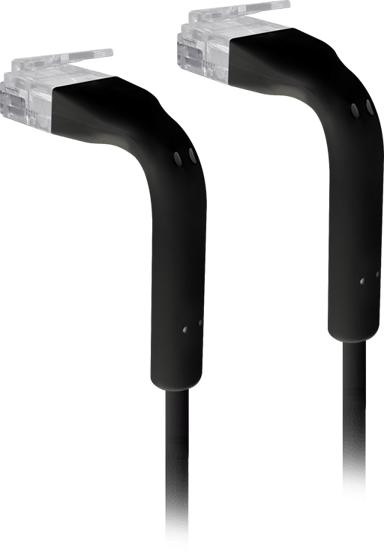 Ubiquiti UniFi Ethernet Patch Cable RJ-45 Cat 6 0.1m Musta