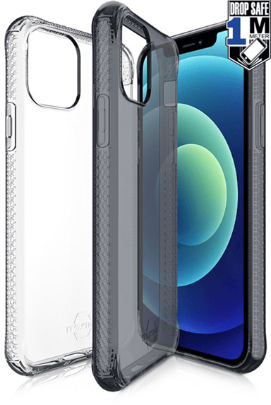 Cirafon Nano Clear Duo Drop Safe iPhone 12, iPhone 12 Pro Doorschijnend, Zwart