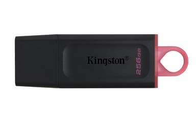 Kingston Datatraveler Exodia 256GB USB-A Musta, Vaaleanpunainen