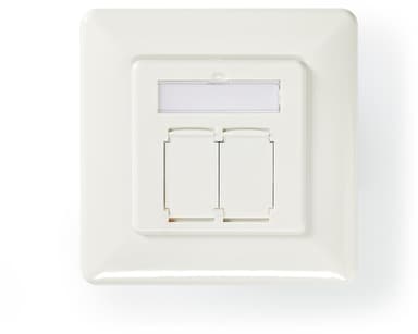Nedis Infällt 2-portars nätverksuttag CAT6a 