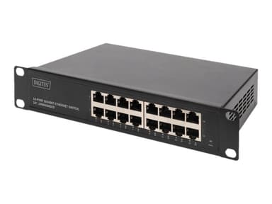 Digitus DN-80115 16-porters Gigabit 10” svitsj 
