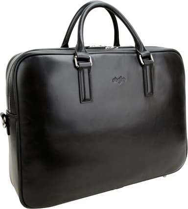 Cirafon Arezzo Don Volantes Taske 15.6" Ægte læder Sort