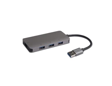 Prokord USB 3.0 Hub, 4-porttinen USB 3.2 Gen 1 (3.1 Gen 1) Type-A USB 3.2 Gen 1 (3.1 Gen 1) Type-A