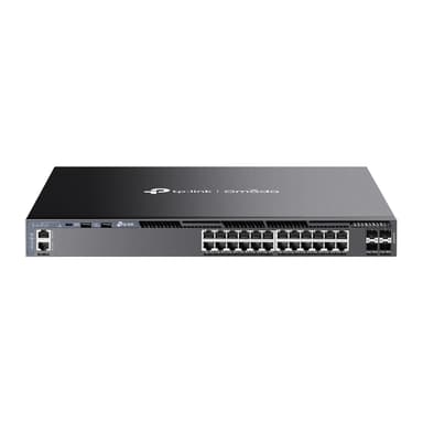TP-Link Omada SG6428X verkkokytkin Hallittu L3 Gigabit Ethernet (10/100/1000) 1U Musta