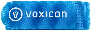 Voxicon DUS102VXB kaapelinjärjestäjä Universaali Koukullinen ja lenkillinen nippuside Sininen 4 kpl