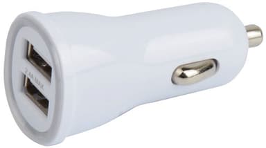 Cirafon CAR CHARGER 1AMP 2XUSB CHARGER WHITE Wit