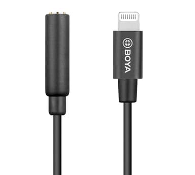 Boya BY-K3 Mikrofonadapter Lightning - 3.5mm TRRS 