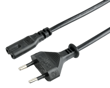 Prokord Strømkabel LSZH 1m CEE7/16 C7 Sort