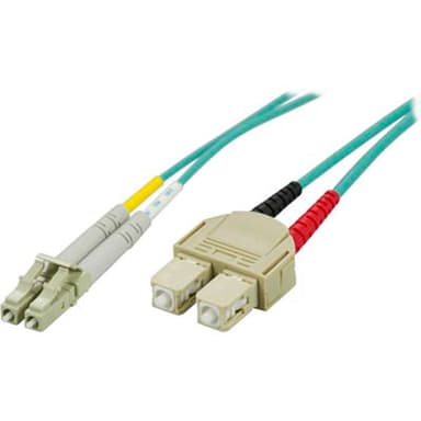 Deltaco Optisk fiberkabel 15m LC SC OM3