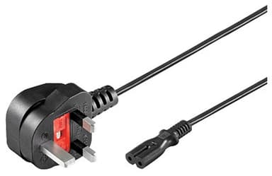 Microconnect UK strømkabel 1.8m Strømstik type G C7 Sort