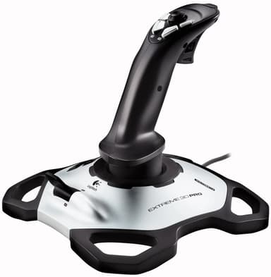 Logitech Extreme 3D Pro Hvit, Svart