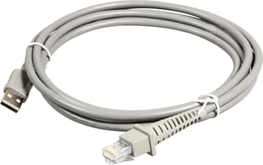Datalogic Cable USB Type A Stright Power Off 2m USB A Grijs