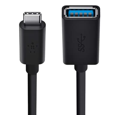 Belkin Adapter USB C USB A Sort