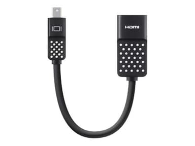 Belkin Mini DisplayPort to HDMI Adapter, 4k 0.127m HDMI Mini DisplayPort Zwart