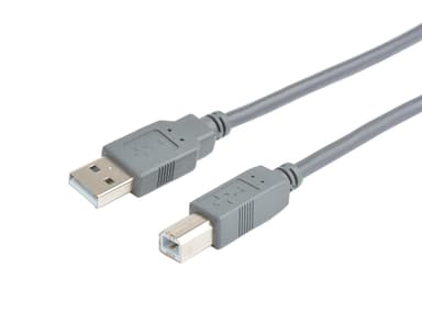 Prokord USB-kaapeli 5m USB-A USB-B Harmaa