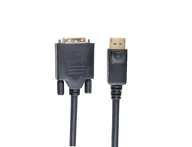 Prokord DisplayPort kabel 0.5m DisplayPort DVI Sort