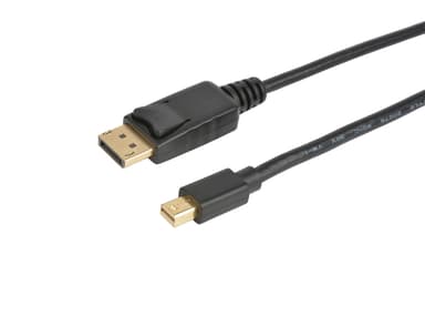 Prokord DisplayPort-kabel 2m 2m Mini DisplayPort DP DisplayPort MDP Svart