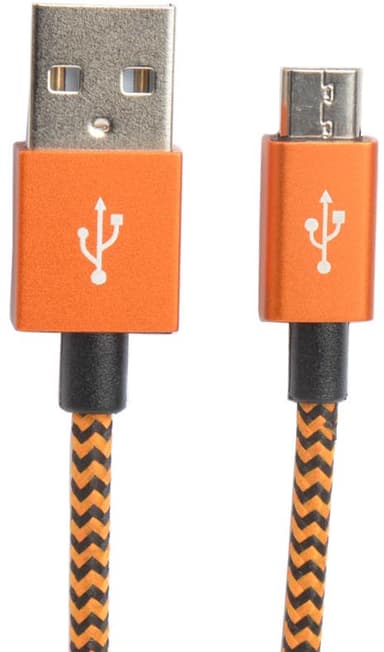 Cirafon MicroUSB-kabel 2m USB-A Micro USB-B Orange
