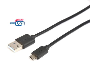 Prokord USB-kabel 3m USB A Micro-USB B Sort