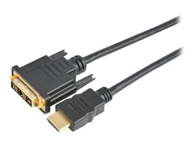 Prokord HDMI-kabel 10m HDMI DVI Sort