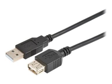 Prokord USB-kaapeli 2m USB-A USB-A Musta, Noir