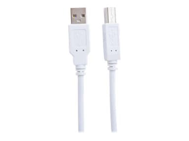 Prokord USB-kabel 5m USB-A USB-B Hvid