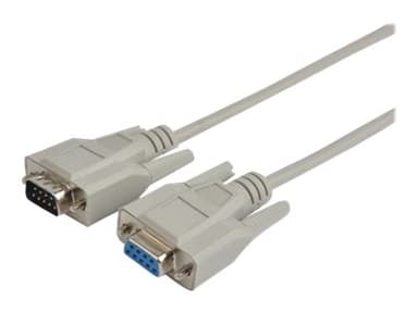 Prokord Seriell förlängningskabel 1m DB-9 DB-9 Beige