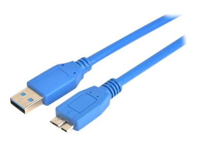 Prokord USB-kabel 1m USB-A Micro USB-B Blå