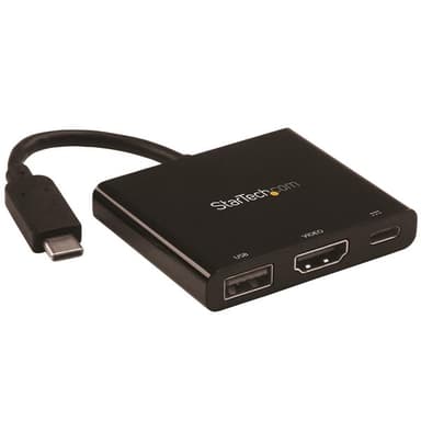 Startech USB-C to 4K HDMI Multifunction Adapter with Power Delivery and USB-A Port ekstern videoadapter USB 3.2 Gen 1 (3.1 Gen 1) Type-C