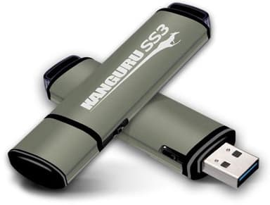 Kanguru Ss3 128GB USB 3.0 128GB USB-A Gjuten aluminium