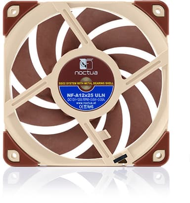 Noctua NF-A12X25 PWM 120MM Tuuletin Beige Punainen