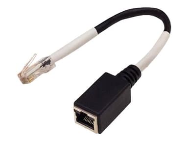Digi Etherlite RJ45 8 Pin To Ts RJ45 10Pin Cable RJ-45 0.152m Hvit Sort