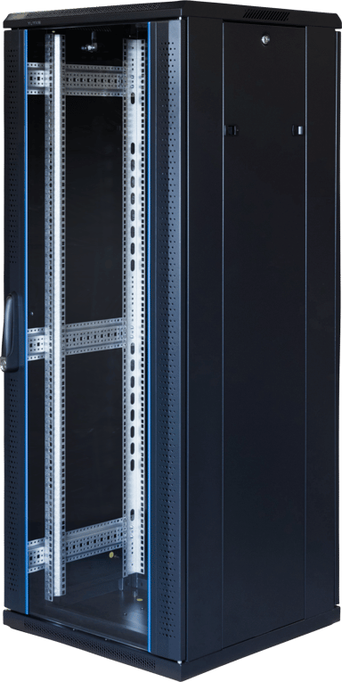 Toten G6 19" Rackskap 32U 600x600 Glass/Perforert Dør 