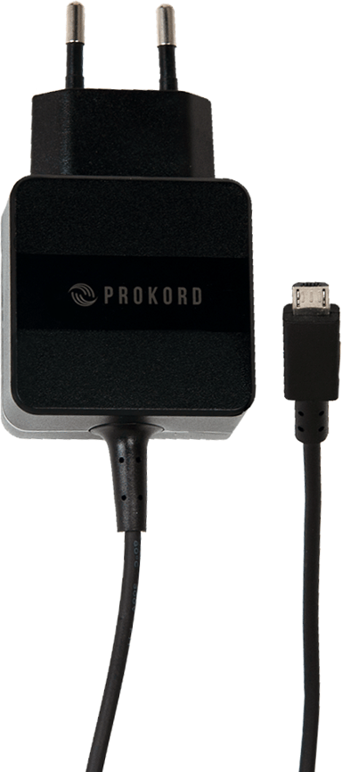 Prokord Micro-USB-oplader Sort 1.8m.