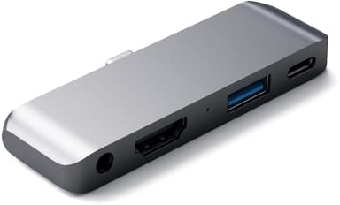 Satechi Aluminum Type-C Mobile Pro Hub Adapter USB 3.2 Gen 1 (3.1 Gen 1) Type-C