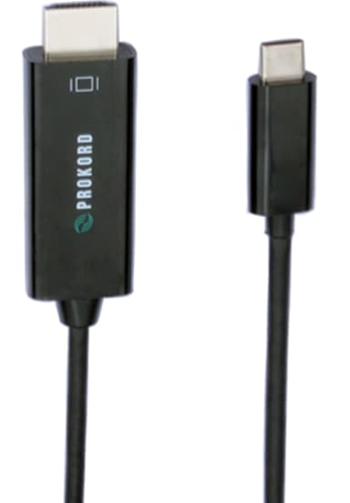Prokord USB-C To HDMI Adapter 4k 30Hz 2m USB C HDMI Sort