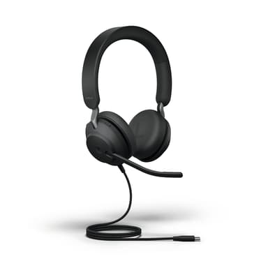 Jabra Evolve2 40 MS USB Type-C Zwart Microsoft Teams