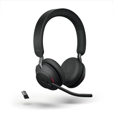 Jabra Evolve2 65 Stereo USB-A Microsoft Teams Noir, Sort