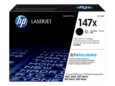 HP Värikasetti Musta 147X 22.2K - MFP M634/M635/M636 