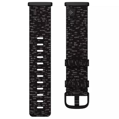 Fitbit Ranneke  Large Punottu Charcoal - Versa 3/Sense 