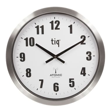 Ketonic Tiq Väggur Aluminium 400mm Radiokontroll Finland 