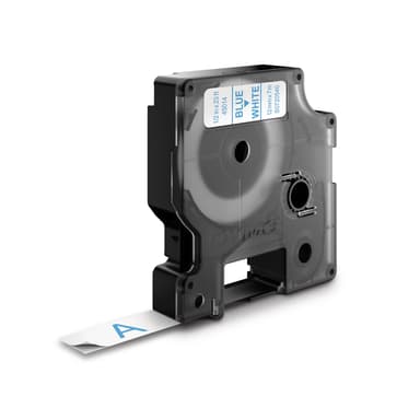 Dymo Tape D1 12mm Blå/Hvit 