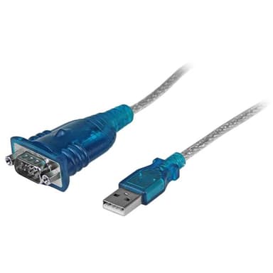 Startech 1 Port USB to RS232 DB9 Serial Adapter Cable 0.43m USB 2.0 Type-A DB-9 Grijs