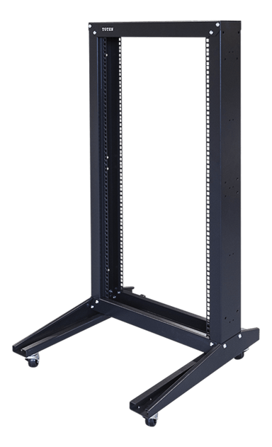Toten 19" Open Frame W/ Wheel 22U 600X600 Black 