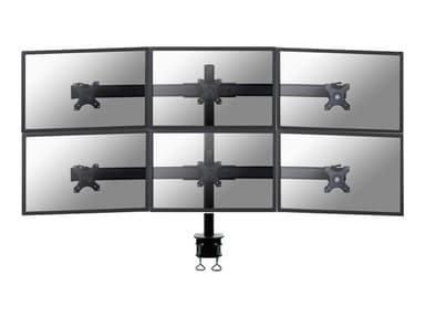 Neomounts FPMA-D700D6 Monitor Arm Desk Mount (klem) voor zes 19-27" Schermen 