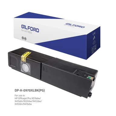 Gilford Blekk Svart No.970XL 9,2K - OfficeJet Pro X451/X551/X476 X576 
