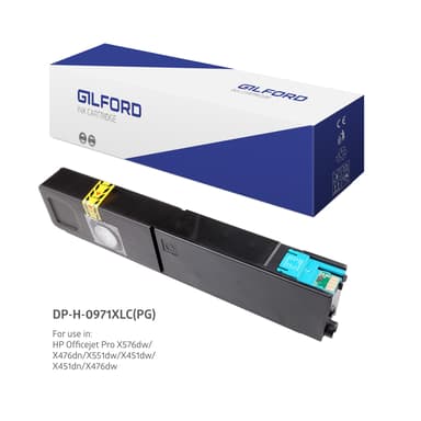 Gilford Blekk Cyan No.970XL 9,2K - OfficeJet Pro X451/X551/X476 X576 