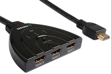 Prokord HDMI Switch 3-Port 4K@60Hz HDMI 3 x HDMI Zwart