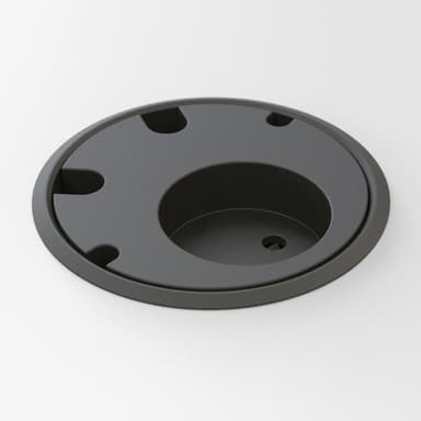 Forming Function Powerdot 1Socket/4Cable Holes - Danish Black 